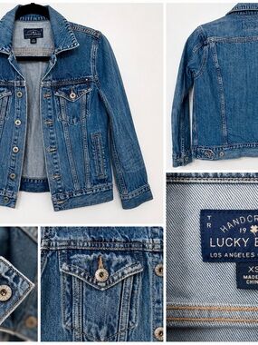 Lucky Brand Tomboy Trucker Denim Jacket XS